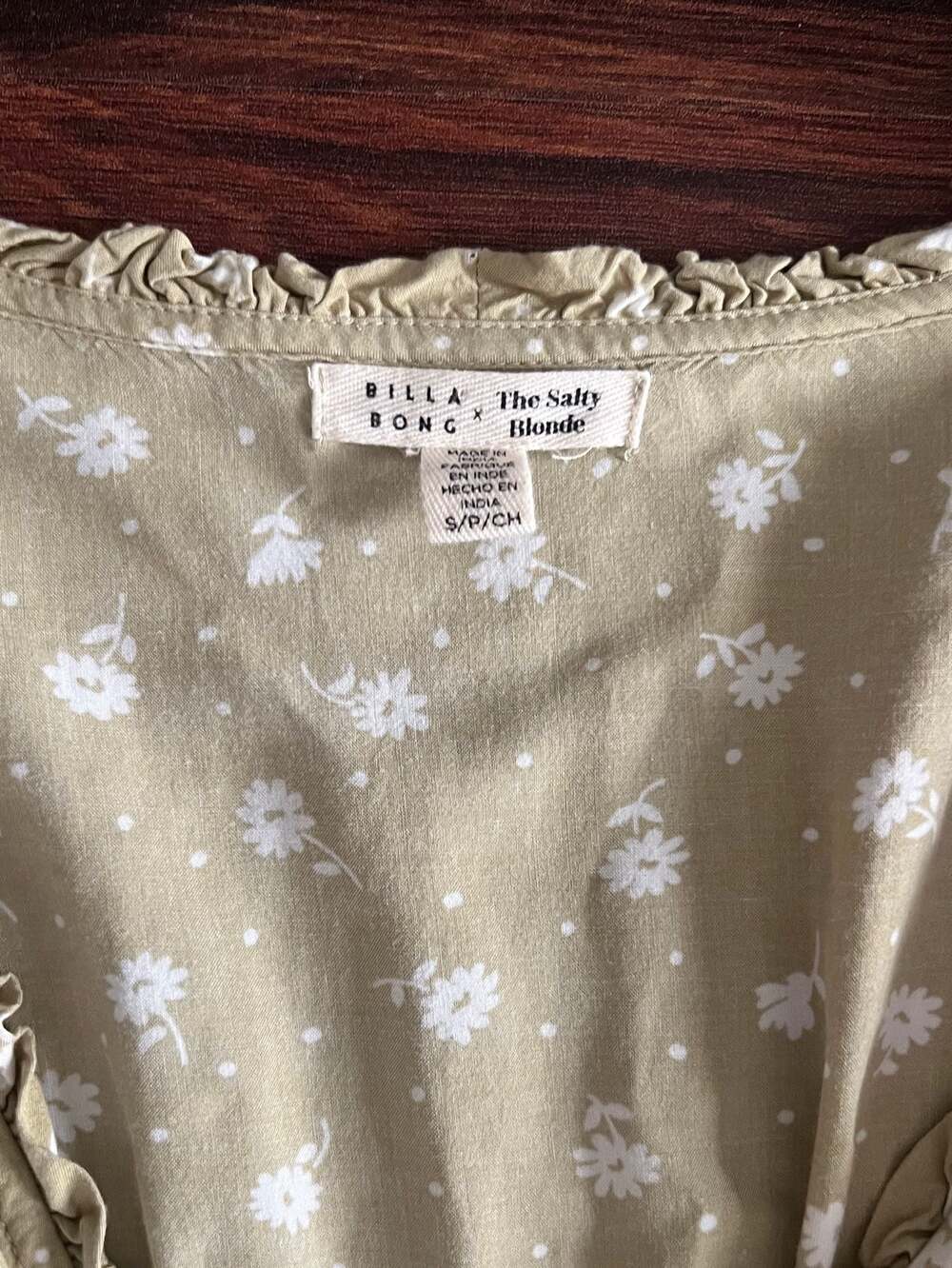 Billabong x The Salty Blonde In Bloom Floral Mini Dress, Size S - Picture 6 of 9